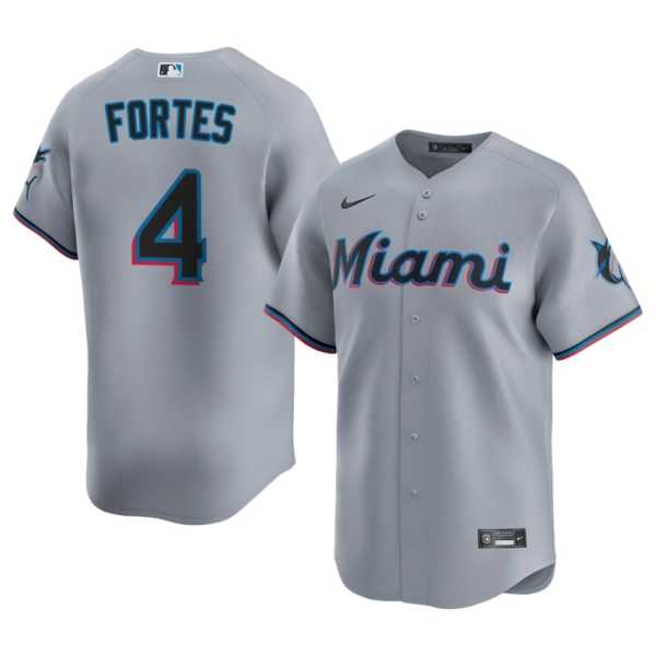 202620Nick20Fortes20miami20marlins20baseball20jersey20gray.jpg
