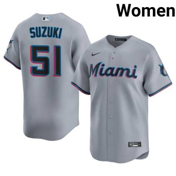 Women20202620Ichiro20Suzuki20miami20marlins20baseball20jersey20gray.jpg