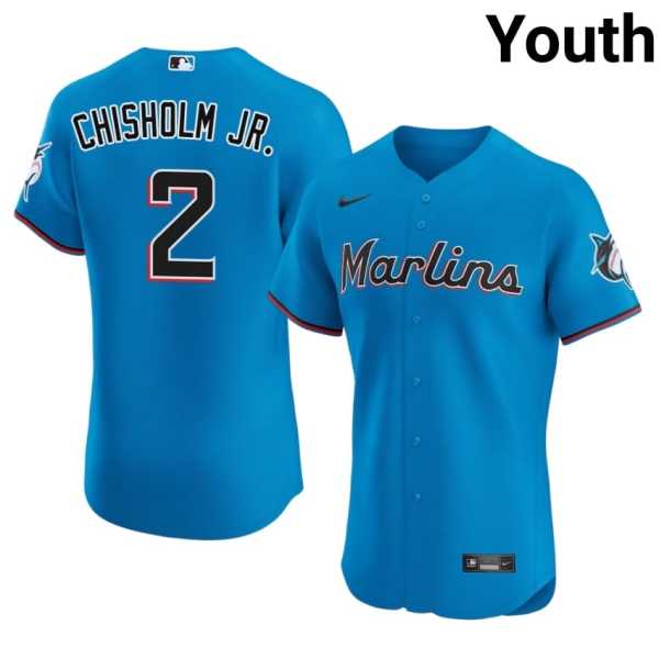 Youth20202620Jazz20Chisholm20Jr.20miami20marlins20baseball20jersey20blue.jpg