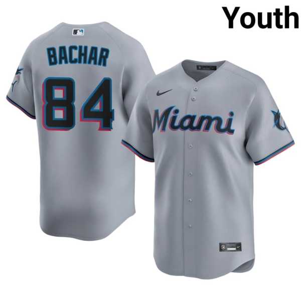 Youth20202620Lake20Bachar20miami20marlins20baseball20jersey20gray.jpg