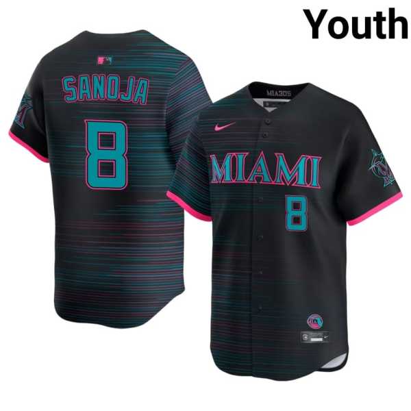 Youth20Javier20Sanoja20202620miami20marlins20baseball20jersey20Black20city20connect.jpg